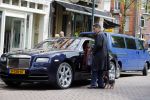 Amsterdam 9 mei 2015
Gerard Spong met zijn hondje en zijn Rolls Royce.