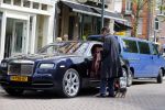 Amsterdam 9 mei 2015
Gerard Spong met zijn hondje en zijn Rolls Royce.