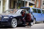 Amsterdam 9 mei 2015
Gerard Spong met zijn hondje en zijn Rolls Royce.