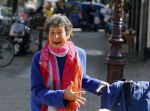 Amsterdam 6 mei 2015  
Heddy Lester op de cornelis schuytstraat
