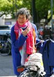 Amsterdam 6 mei 2015  
Heddy Lester op de cornelis schuytstraat