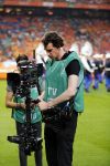 Amsterdam  5 juni 2015
Nederland-USA 3-4 in de arena. Max Smulders mag met Memphis Depay het veld oplopen.
Ivo Borkus loopt met steadycam op het veld.