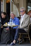 Amsterdam 26 mei 2015  
Jan des Bouvrie op terras in Amsterdam zuid