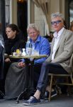 Amsterdam 26 mei 2015  
Jan des Bouvrie op terras in Amsterdam zuid