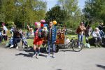 Alphen aan de Rijn 7 mei 2015
Patrick Martens (Koen),Aad van Toor (Adriaan), Bas van Toor (Bassie) en Janouk Kelderman (Keet) tijdens de opnamedag van de nieuwe speelfilm Keet & Koen en de speurtocht naar Bassie & Adriaan .