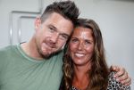 Amsterdam 8 juni 2015
Boekpresentatie Boek Danielle Oonk van t Schip in Yogacentrum Amsterdam. Danielle met broer  Johnny de Mol