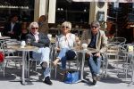 Amsterdam 26 mei 2015  
Joke Bruijs met haar vriend Frits Landesbergen en ex Boris Bayer en Gerard Cox