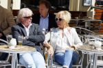 Amsterdam 26 mei 2015  
Joke Bruijs met haar vriend Frits Landesbergen en ex Boris Bayer en Gerard Cox