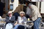Amsterdam 26 mei 2015  
Joke Bruijs met haar vriend Frits Landesbergen en ex Boris Bayer en Gerard Cox