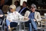 Amsterdam 26 mei 2015  
Joke Bruijs met haar vriend Frits Landesbergen en ex Boris Bayer en Gerard Cox
