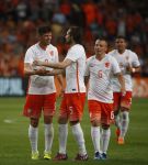 Amsterdam, 5 Juni 2015 
Vriendschappelijke interland Nederland-USA, Eindstand 3-4
Klaas Jan Huntelaar