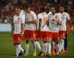 Amsterdam, 5 Juni 2015 
Vriendschappelijke interland Nederland-USA, Eindstand 3-4
Klaas Jan Huntelaar