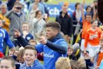 Arnhem 31 mei 2015
Voetbalclinic Klaas jan Huntelaar foundation op Papendal. Ook Enzo Knol en zijn vriendin Dee v d Zeeuw waren ook aanwezig.