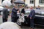 Utrecht 18 mei 2015
Koningin Maxima arriveert in haar audi A8 bij de prins Claus Leerstoel in Utrecht.