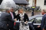 Utrecht 18 mei 2015
Koningin Maxima arriveert in haar audi A8 bij de prins Claus Leerstoel in Utrecht.