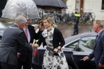 Utrecht 18 mei 2015
Koningin Maxima arriveert in haar audi A8 bij de prins Claus Leerstoel in Utrecht.