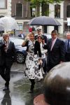Utrecht 18 mei 2015
Koningin Maxima arriveert in haar audi A8 bij de prins Claus Leerstoel in Utrecht.