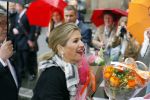 Utrecht 18 mei 2015
Koningin Maxima arriveert in haar audi A8 bij de prins Claus Leerstoel in Utrecht.