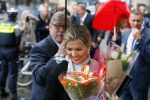 Utrecht 18 mei 2015
Koningin Maxima arriveert in haar audi A8 bij de prins Claus Leerstoel in Utrecht.