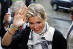 Utrecht 18 mei 2015
Koningin Maxima arriveert in haar audi A8 bij de prins Claus Leerstoel in Utrecht.