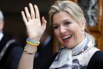 Utrecht 18 mei 2015
Koningin Maxima arriveert in haar audi A8 bij de prins Claus Leerstoel in Utrecht.