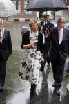 Utrecht 18 mei 2015
Koningin Maxima arriveert in haar audi A8 bij de prins Claus Leerstoel in Utrecht.