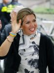 Utrecht 18 mei 2015
Koningin Maxima arriveert in haar audi A8 bij de prins Claus Leerstoel in Utrecht.