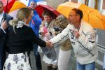 Utrecht 18 mei 2015
Koningin Maxima arriveert in haar audi A8 bij de prins Claus Leerstoel in Utrecht.