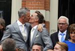Amsterdam 1 mei 2015
Koos v Plateringen en Ton Keunen trouwen in huis Bartalotti. Ook de 2 zoons van Ton zijn aanwezig.