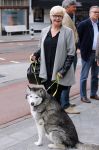 Amsterdam 26 mei 2015
Presenatie boek Bastiaan Ragas. Hij reikt het eerste boek uit aan zijn vader. Tooske Ragas en hun kinderen zijn ook aanwezig in cafe Gruter. Mathilde Santing met hond