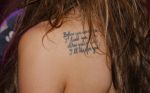 Amsterdam 10 april 2014
Presentatie playboy met daarin Melisa v d Meijde in club Abe.
Melisa v d Meijde met tattoo