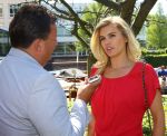 Amsterdam, 4 Juni 2015
Party van Talkies Magazine op het terras van het Hilton Hotel op de Apollolaan.
Nicolette v Dam in gesprek met Edwin Bredius