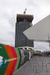 Amsterdam 25 mei 2015
Premiere Schneider vs Bax van Alex v Warmerdam in het eye theater.
Verbouwing oude shell toren aan het ij