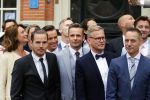 Amsterdam 1 mei 2015
Koos v Plateringen en Ton Keunen trouwen in huis Bartalotti. Ook de 2 zoons van Ton zijn aanwezig. Patrick Martens