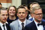 Amsterdam 1 mei 2015
Koos v Plateringen en Ton Keunen trouwen in huis Bartalotti. Ook de 2 zoons van Ton zijn aanwezig. Patrick Martens