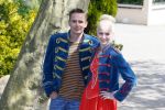 Alphen aan de Rijn 7 mei 2015
Patrick Martens (Koen),Aad van Toor (Adriaan), Bas van Toor (Bassie) en Janouk Kelderman (Keet) tijdens de opnamedag van de nieuwe speelfilm Keet & Koen en de speurtocht naar Bassie & Adriaan .