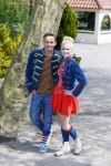 Alphen aan de Rijn 7 mei 2015
Patrick Martens (Koen),Aad van Toor (Adriaan), Bas van Toor (Bassie) en Janouk Kelderman (Keet) tijdens de opnamedag van de nieuwe speelfilm Keet & Koen en de speurtocht naar Bassie & Adriaan .