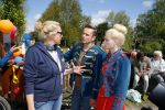 Alphen aan de Rijn 7 mei 2015
Patrick Martens (Koen),Aad van Toor (Adriaan), Bas van Toor (Bassie) en Janouk Kelderman (Keet) tijdens de opnamedag van de nieuwe speelfilm Keet & Koen en de speurtocht naar Bassie & Adriaan .
