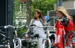 Amsterdam 29 mei 2015 
Patty Brard op straat in Amsterdam