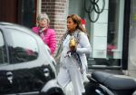 Amsterdam 29 mei 2015 
Patty Brard op straat in Amsterdam