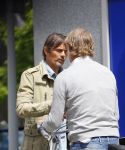 Amsterdam 20 mei 2015
Philip Cocu met een vriend op de fiets in Amsterdam.