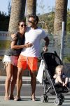 ibiza 15 mei 2015
Renee Vervoorn met man Guy v d Reijden en dochter Monroe op ibiza
