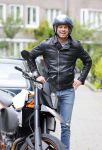 Amsterdam 27 mei 2015  
Rick Brandsteder op zijn motor in amsterdam