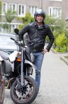 Amsterdam 27 mei 2015  
Rick Brandsteder op zijn motor in amsterdam