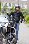 Amsterdam 27 mei 2015  
Rick Brandsteder op zijn motor in amsterdam