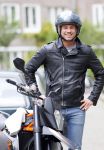 Amsterdam 27 mei 2015  
Rick Brandsteder op zijn motor in amsterdam