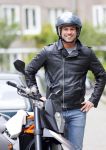 Amsterdam 27 mei 2015  
Rick Brandsteder op zijn motor in amsterdam