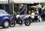 Amsterdam 27 mei 2015  
Rick Brandsteder op zijn motor in amsterdam