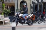 Amsterdam 27 mei 2015  
Rick Brandsteder op zijn motor in amsterdam