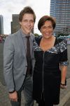 Amsterdam 30 mei 2015
Het 23e damdiner vindt weer plaats bij de HMH Heineken Music Hall.
Tineke Verburg met zoon  Tim.